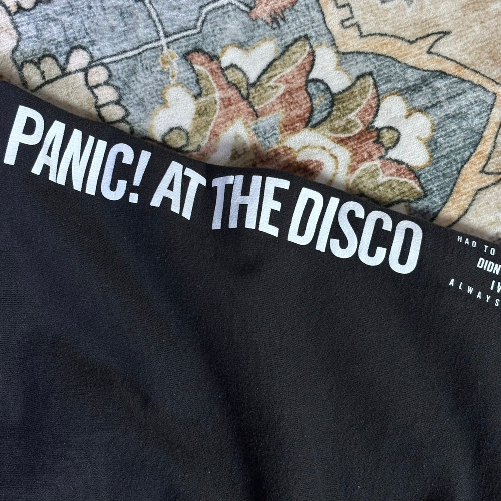Panic at the Disco Band Hoodie Black Sz XXL Tultex Sleeve Sweatshirt Tour Merch - Picture 2 of 13